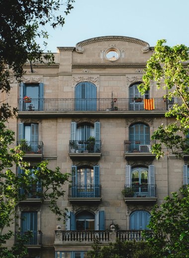 Les Corts neighborhood in Barcelona