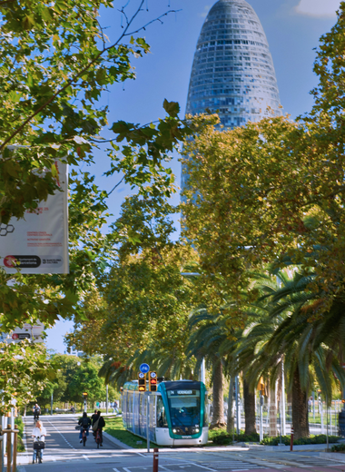 Poblenou neighborhood in Barcelona